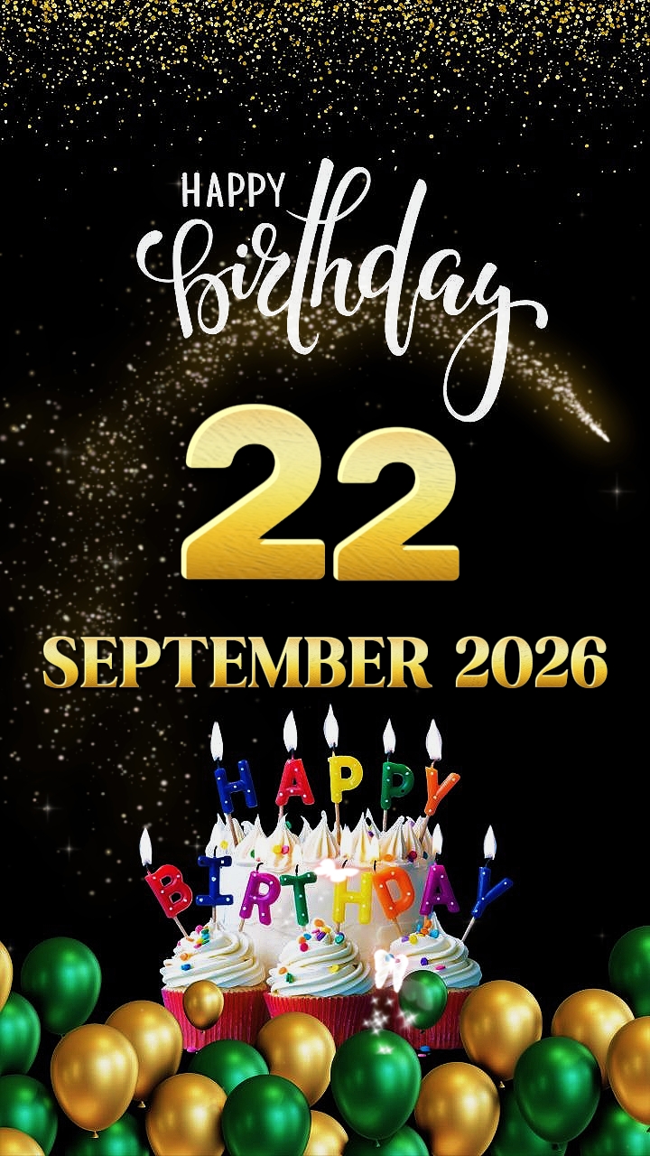 HBD 22 September2026