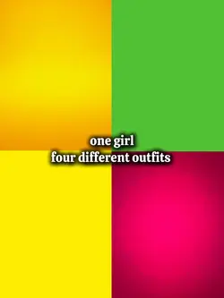 1 girl diff outfit 