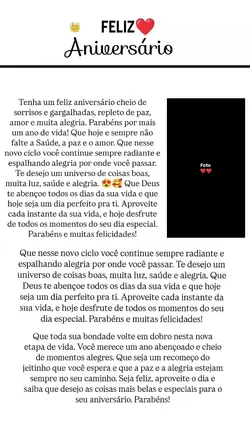 feliz aniversário