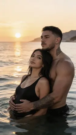 Couple BomanticBeach