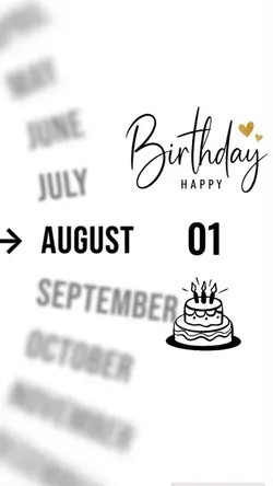 Birthday 1 August