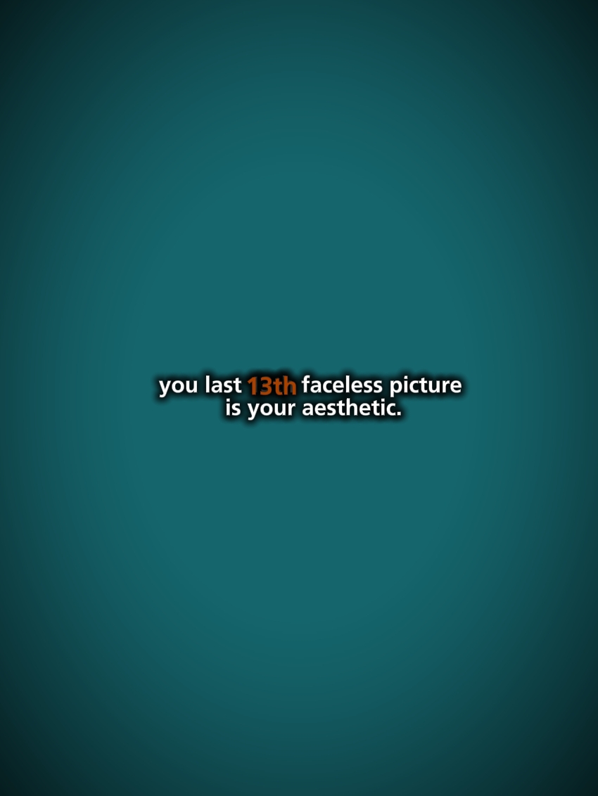 faceless picture 