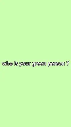 your green person