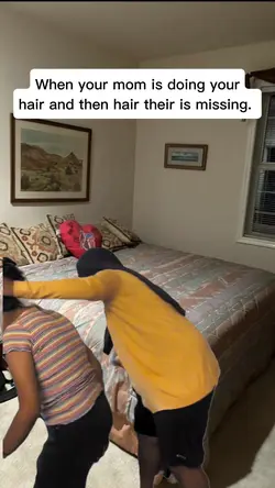doing hair 