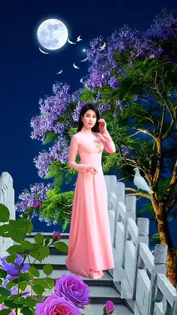 ghép cảnh thôn quê 