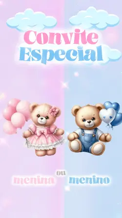 Chá Revelação convit