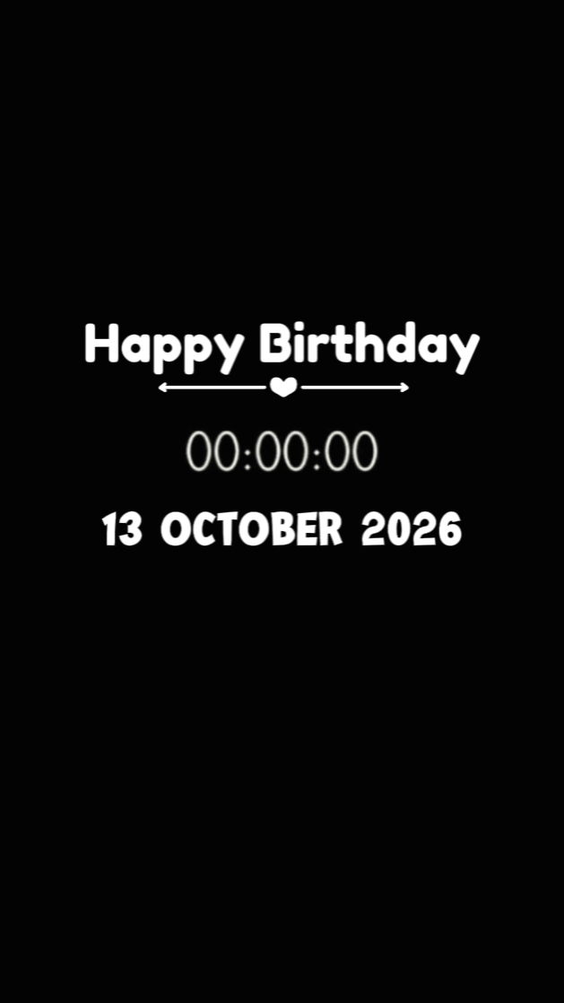 BIRTHDAY 13 OCTOBER 