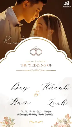 MẪU THIỆP CƯỚI