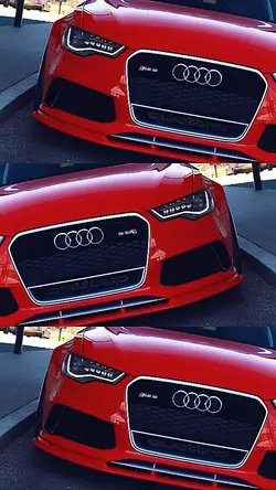Audi red beautiful 