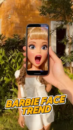 Barbie face trend 