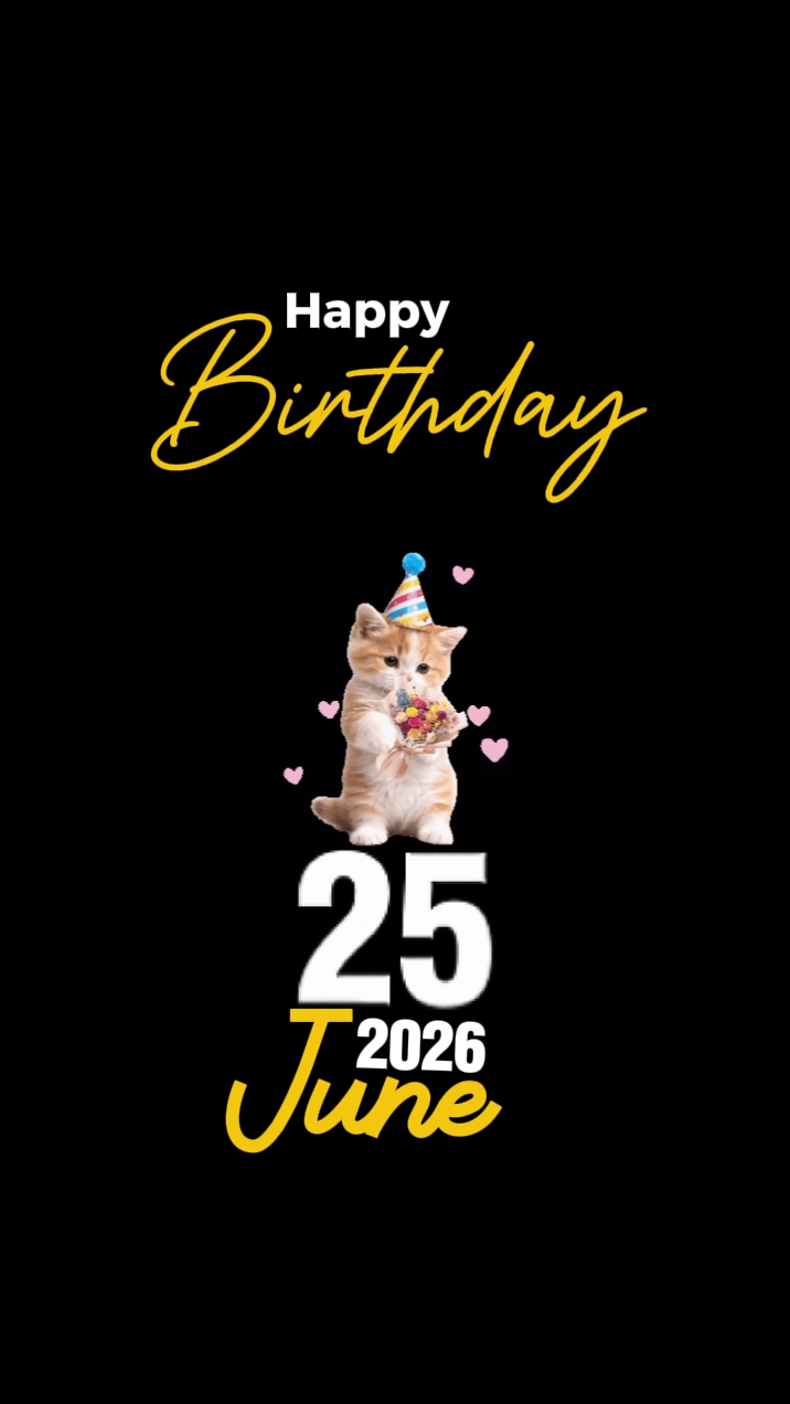 BIRTHDAY CAT