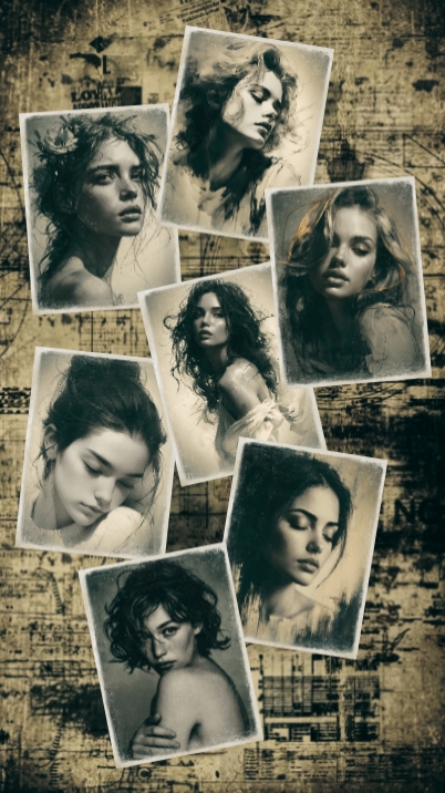 Vintage foto collage