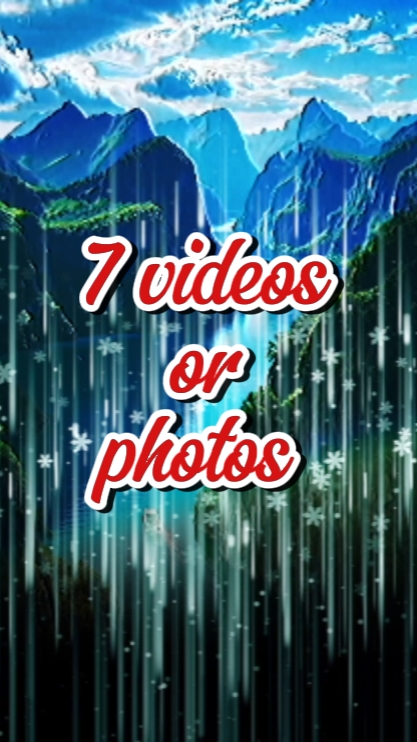 7 vidéos ou photos 