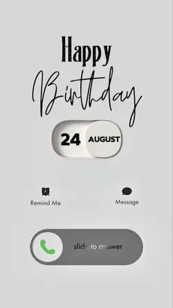 BIRTHDAY 24 AUGUST