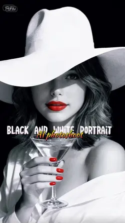 Black white portrait