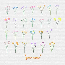 inisial flower trend