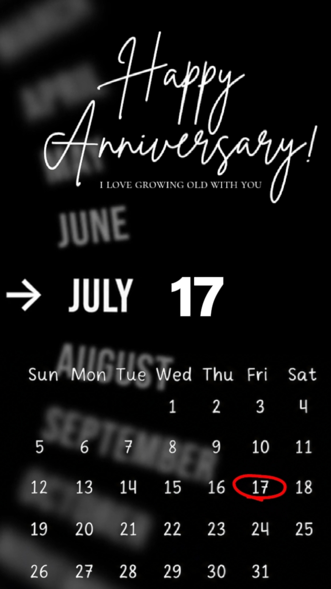 ANNIVERSARY 17 JULY 