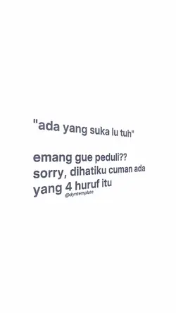 ada yg suka lu tuh