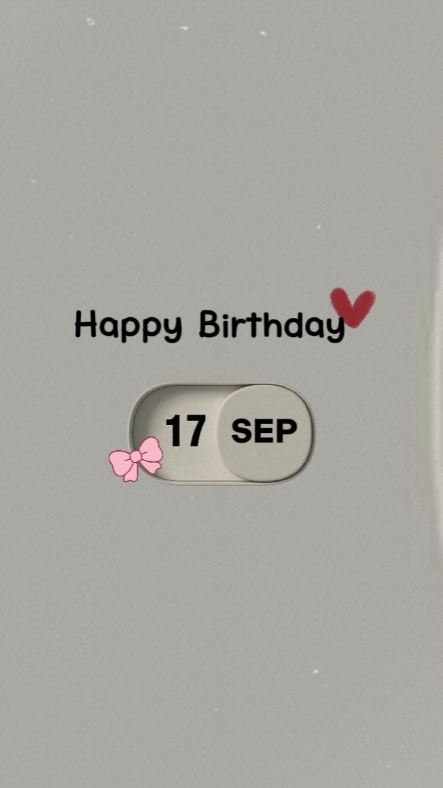 17 SEPTEMBER BDAY 