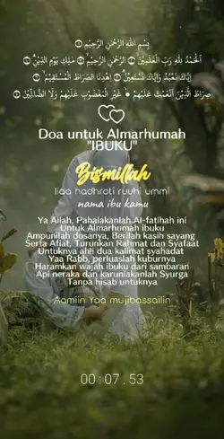 doa almarhumah ibu
