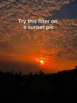 sunset pic filter