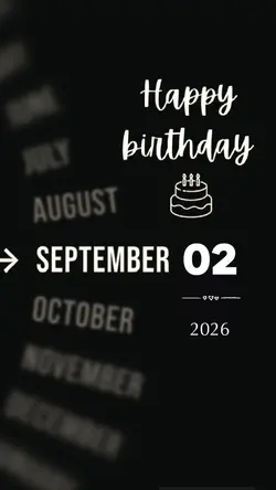 BDAY 02 SEPTEMBER