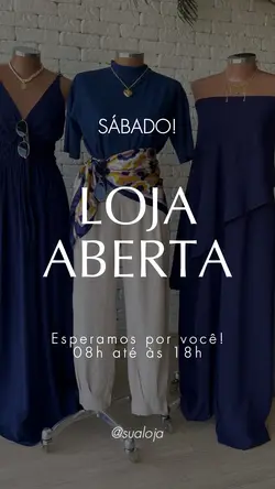 loja aberta sábado 