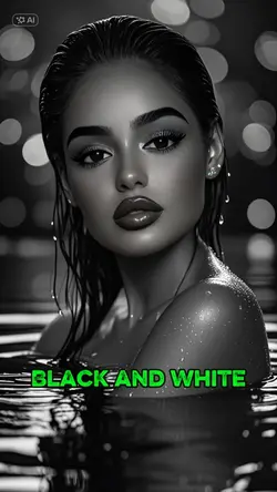Black and white