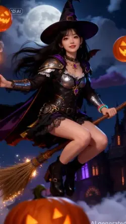 AI HALLOWEEN แม่มด