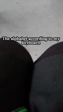 Alphabet by keyboard