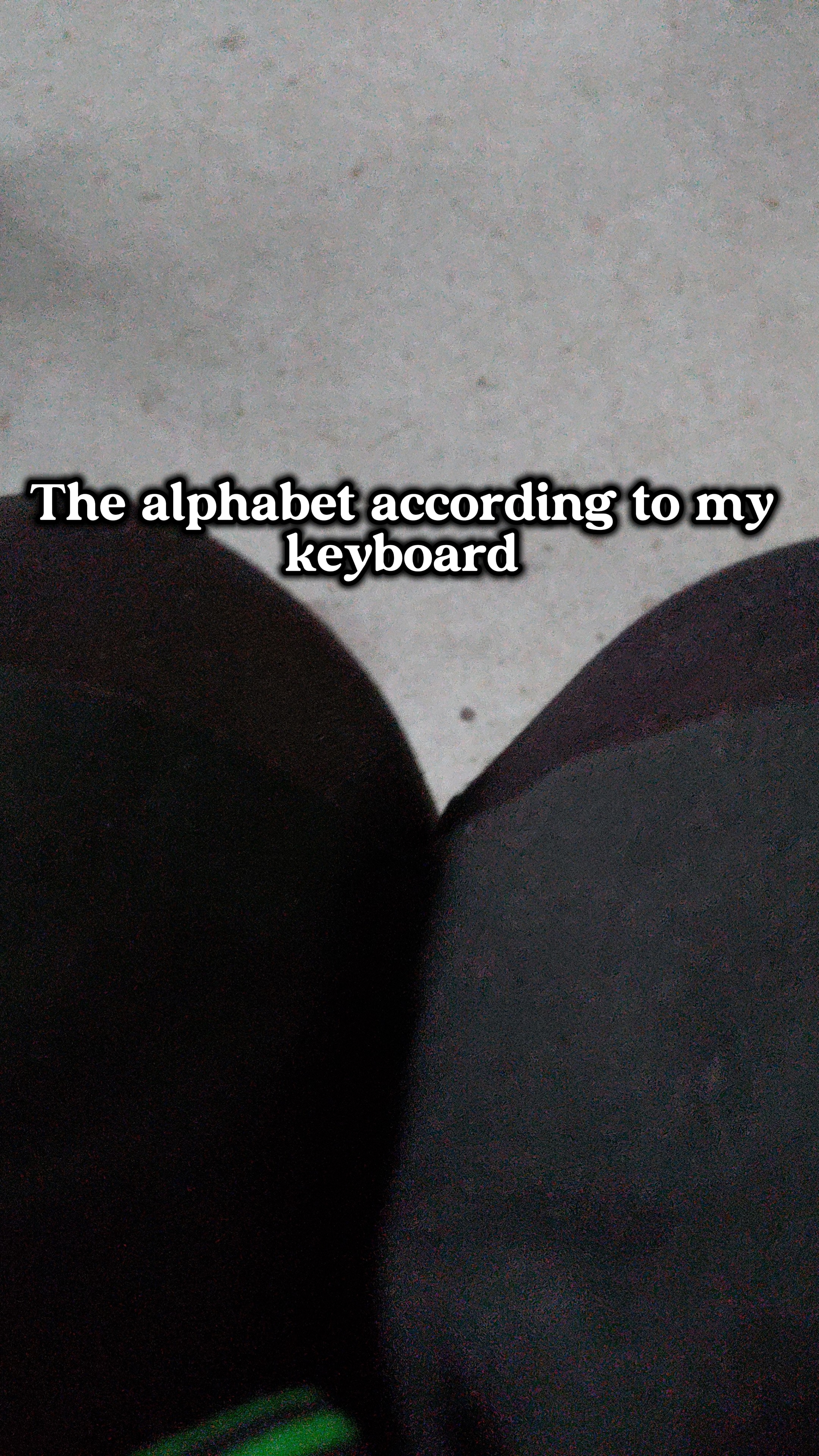 Alphabet by keyboard