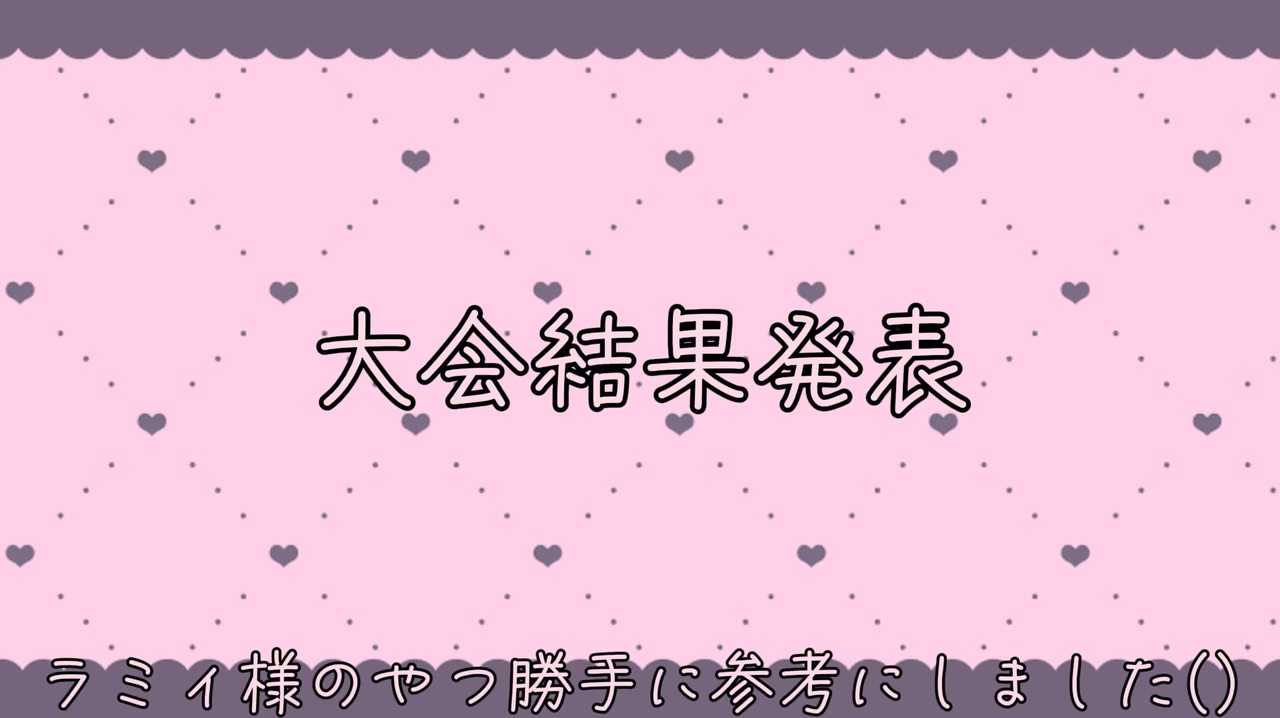 第2弾編集大会結果発表