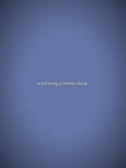 avoid being a zombie