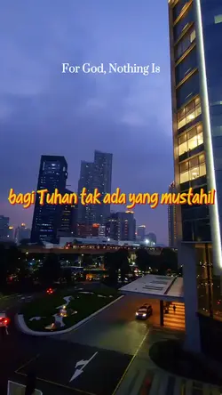 bagi Tuhan tak ada y