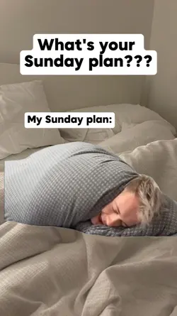 My Sunday plan