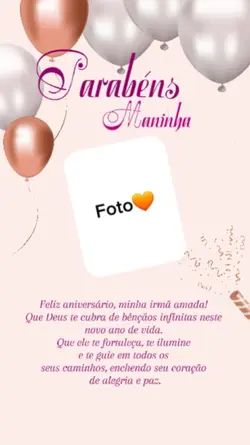 parabéns minha irmã