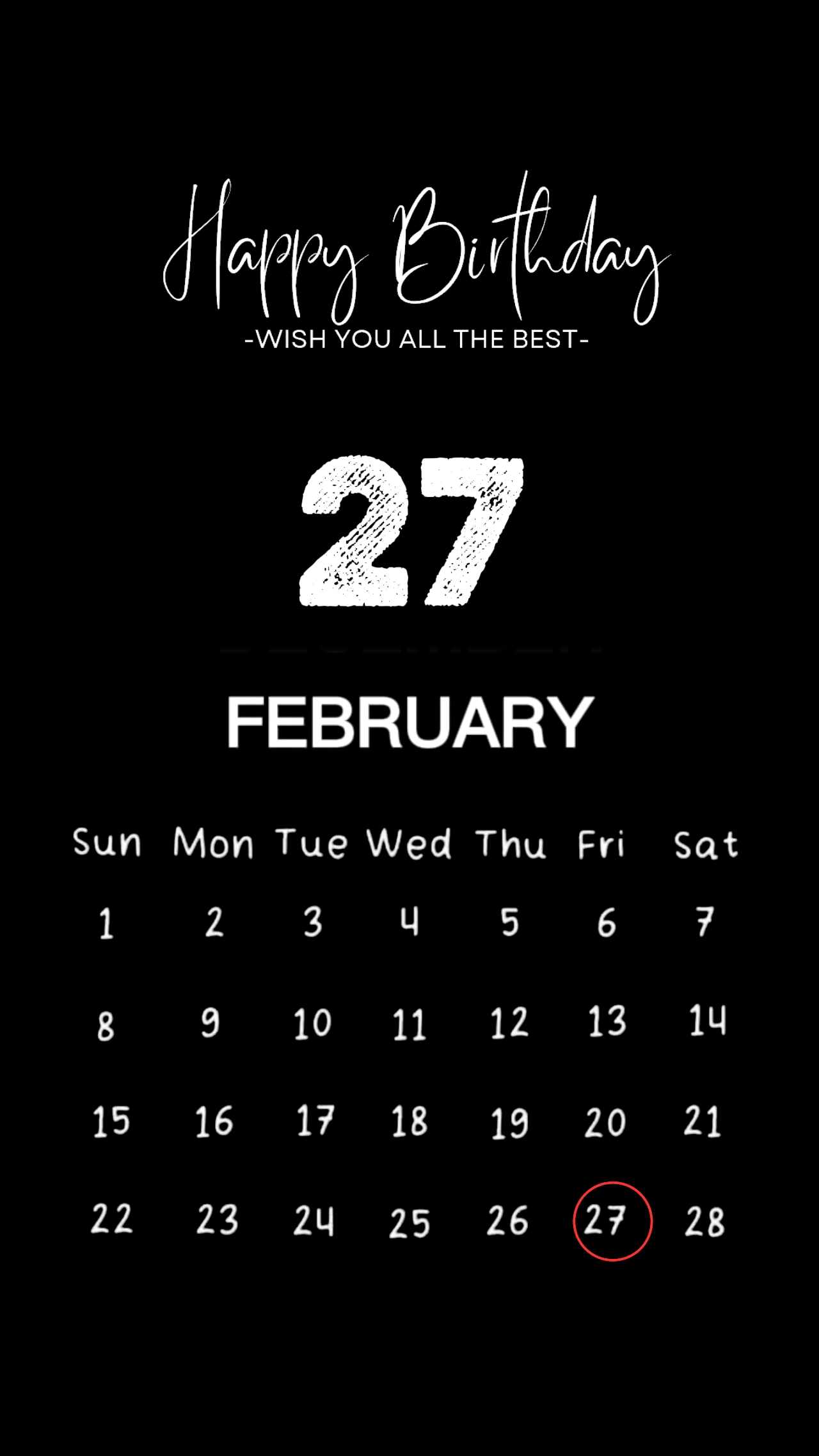 Cumpleaños 27 de febrero
