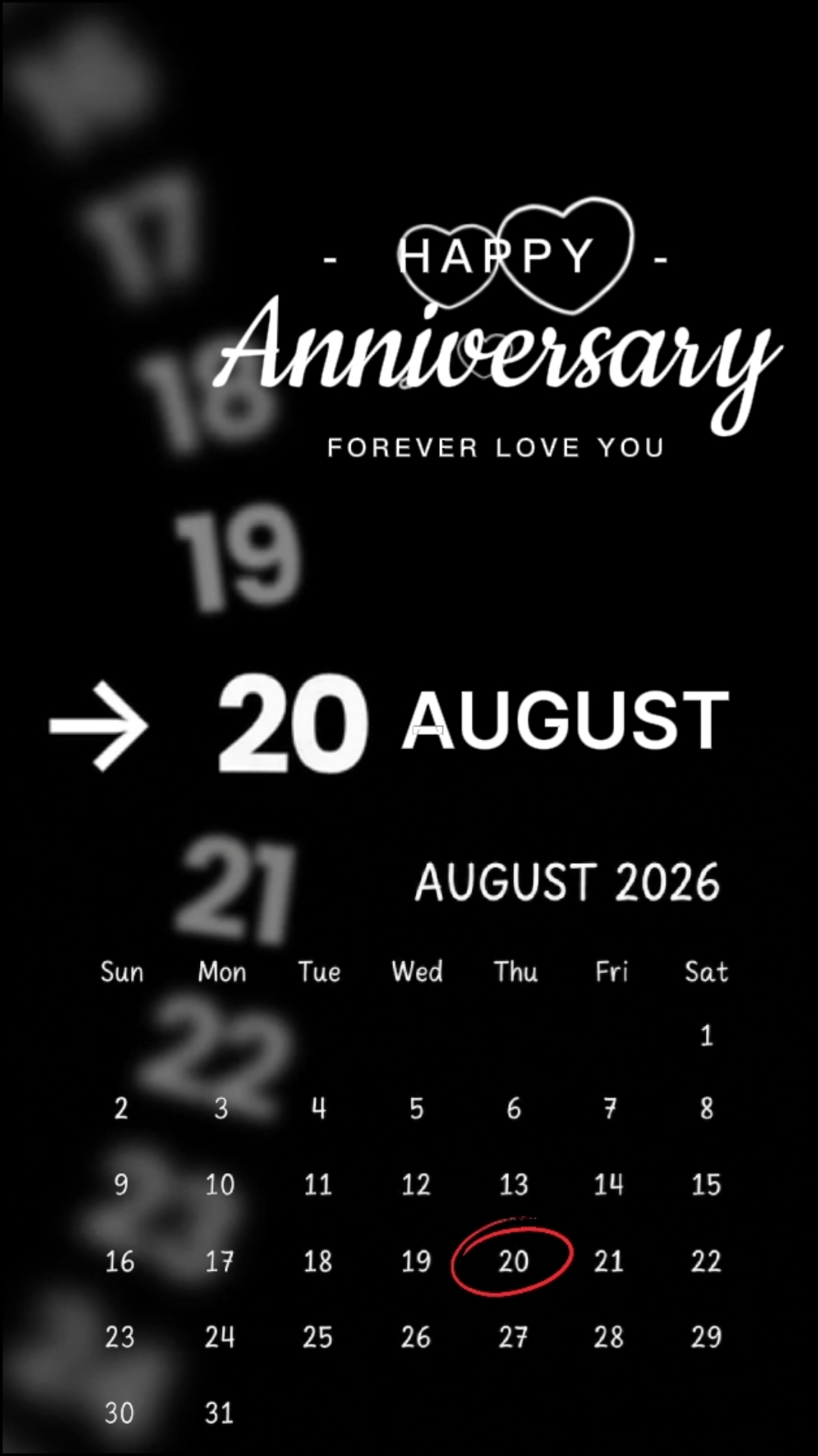 ANNIVERSARY 20 AUGUS