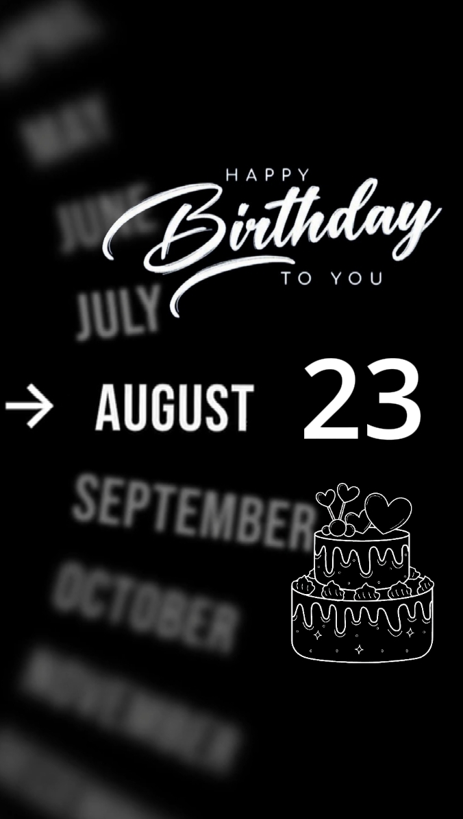 Birthday 23 August