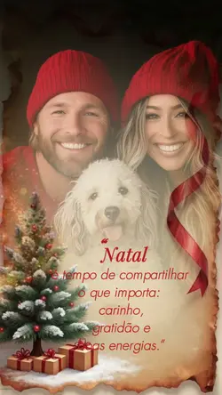 Cartão  Natal/famili