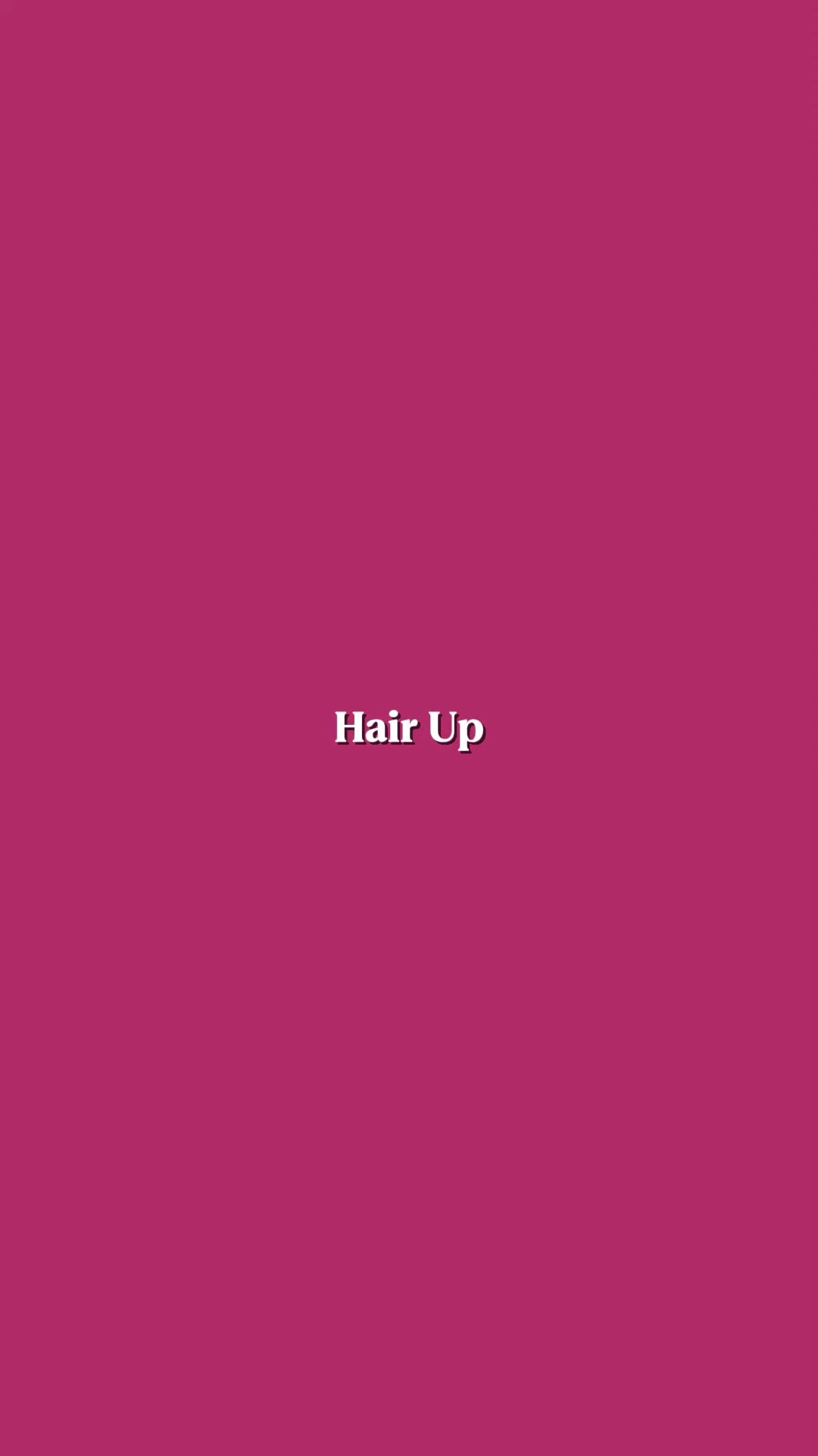 cheveux relevés