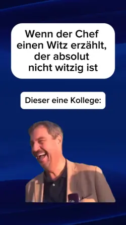 Chef erzählt Witz 