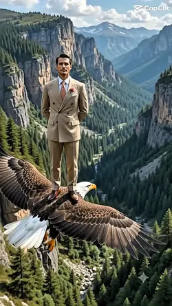 Man Riding Eagle