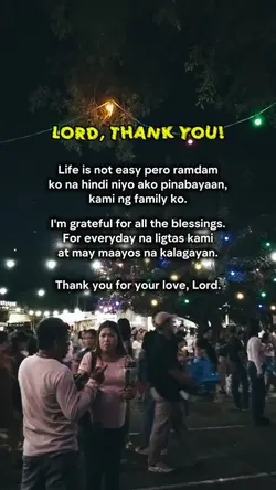 thank you, Lord