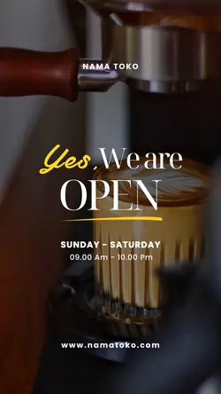 story : we are open