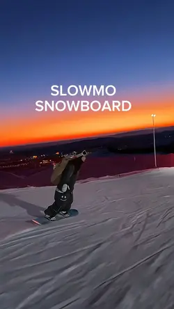 slowmo snowboard