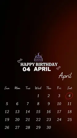 BIRTHDAYS 04 APRIL