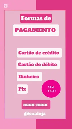 Formas de pagamento 