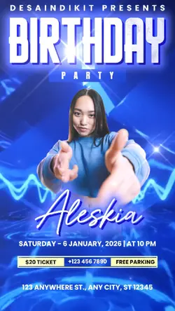 Birthday Party Blue