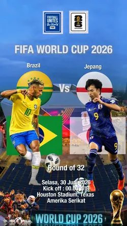 Brazil vs Jepang-R32